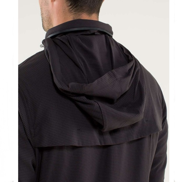 Lululemon Relay Jacket Houndstooth Swift Blck Sz L - Picture 6 of 8